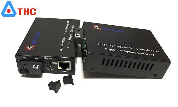 Bộ chuyển đổi quang điện 10/100/1000 GNETCOM 1 sợi quang (1FO)